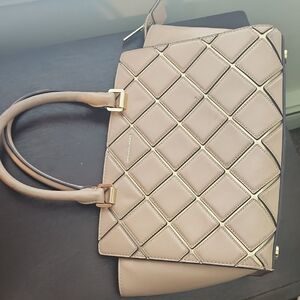 Michael Kors Tan Quilted Shoulder Bag